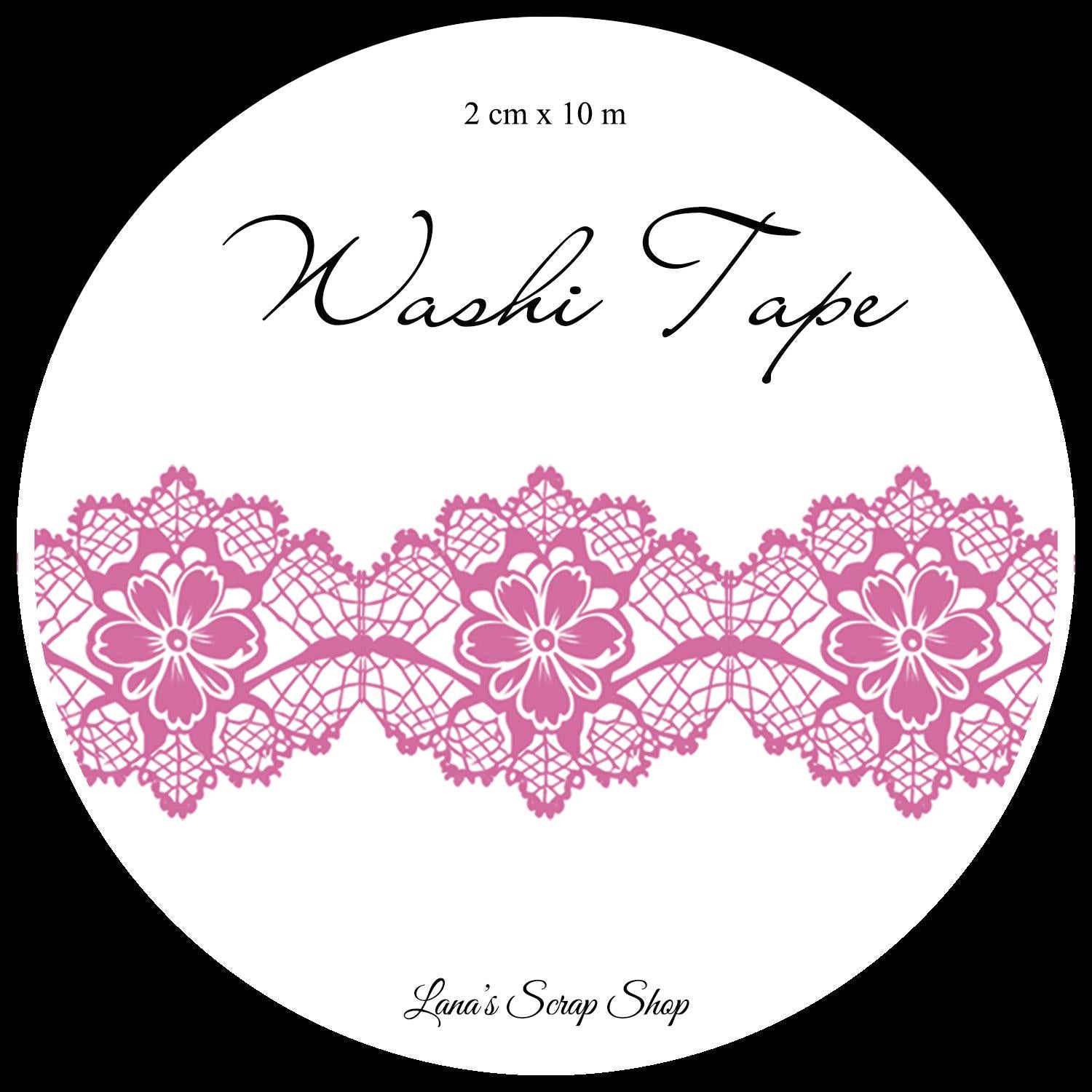 Lace 03, 2 cm wide - WASHI Tape | Scrapbooking & Journaling