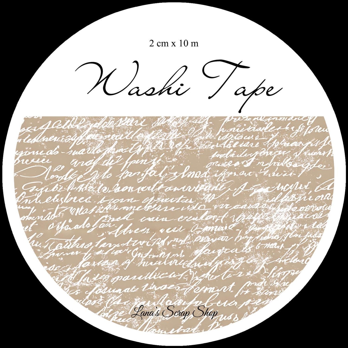Beige Aesthetic, 2 cm wide - WASHI Tape | Scrapbooking & Journaling