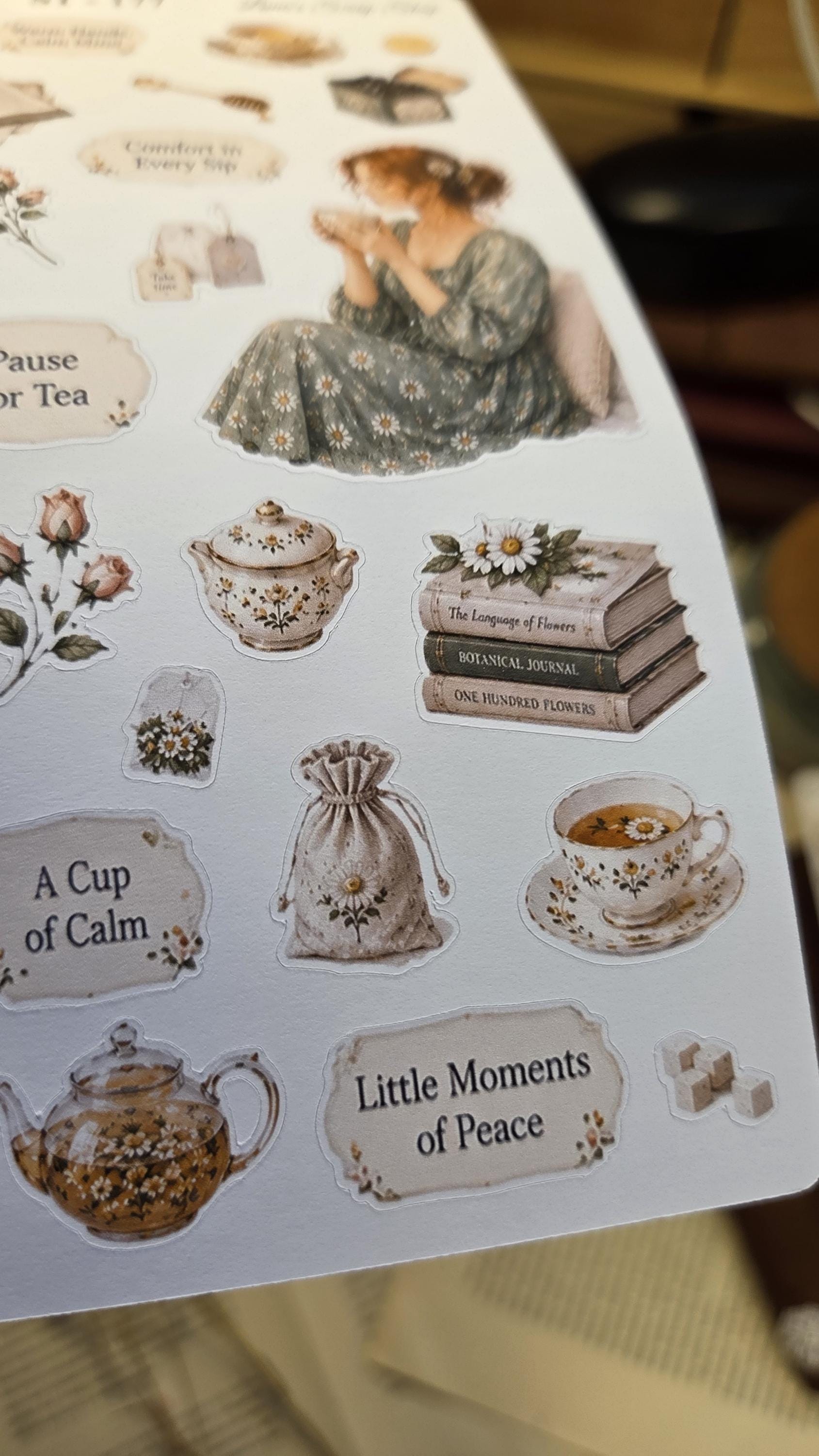 Quiet Moments, ~ A5, Stickers Sheet | Scrapbooking & Journaling
