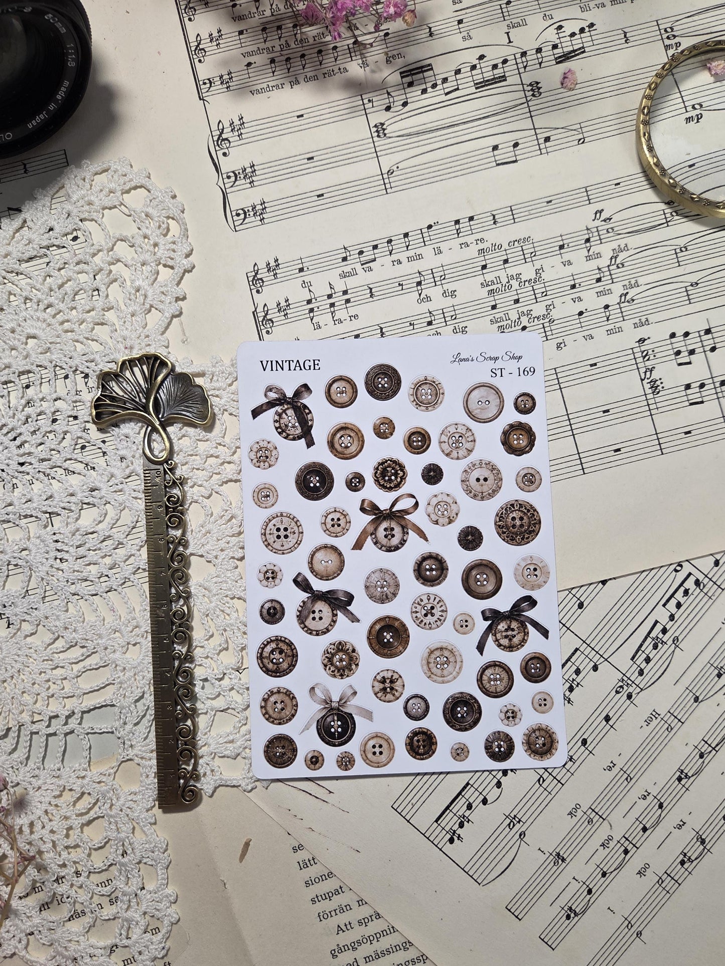 Vintage Stationery, Sticker Sheets, A6-A5 | Scrapbooking & Journaling