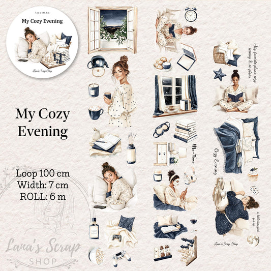 My Cozy Evening - PET Tape | Scrapbooking & Journaling