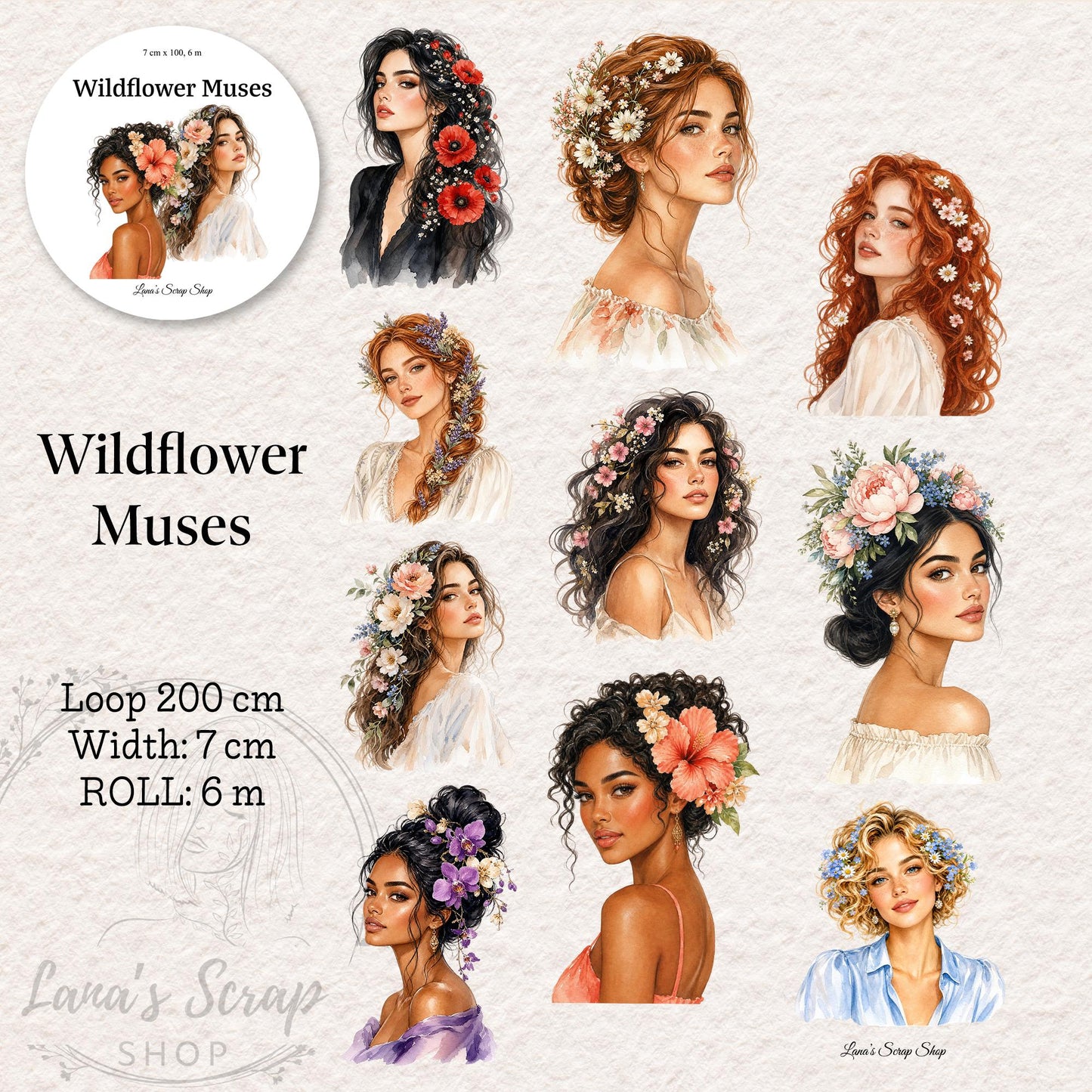 Wildflower Muses - PET Tape | Scrapbooking & Journaling