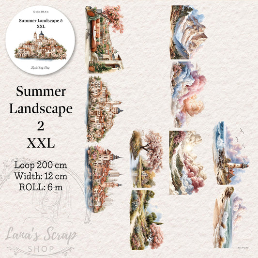 Summer Landscape 2 XXL - PET Tape | Scrapbooking & Journaling