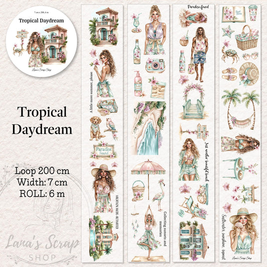 Tropical Daydream - PET Tape | Scrapbooking & Journaling
