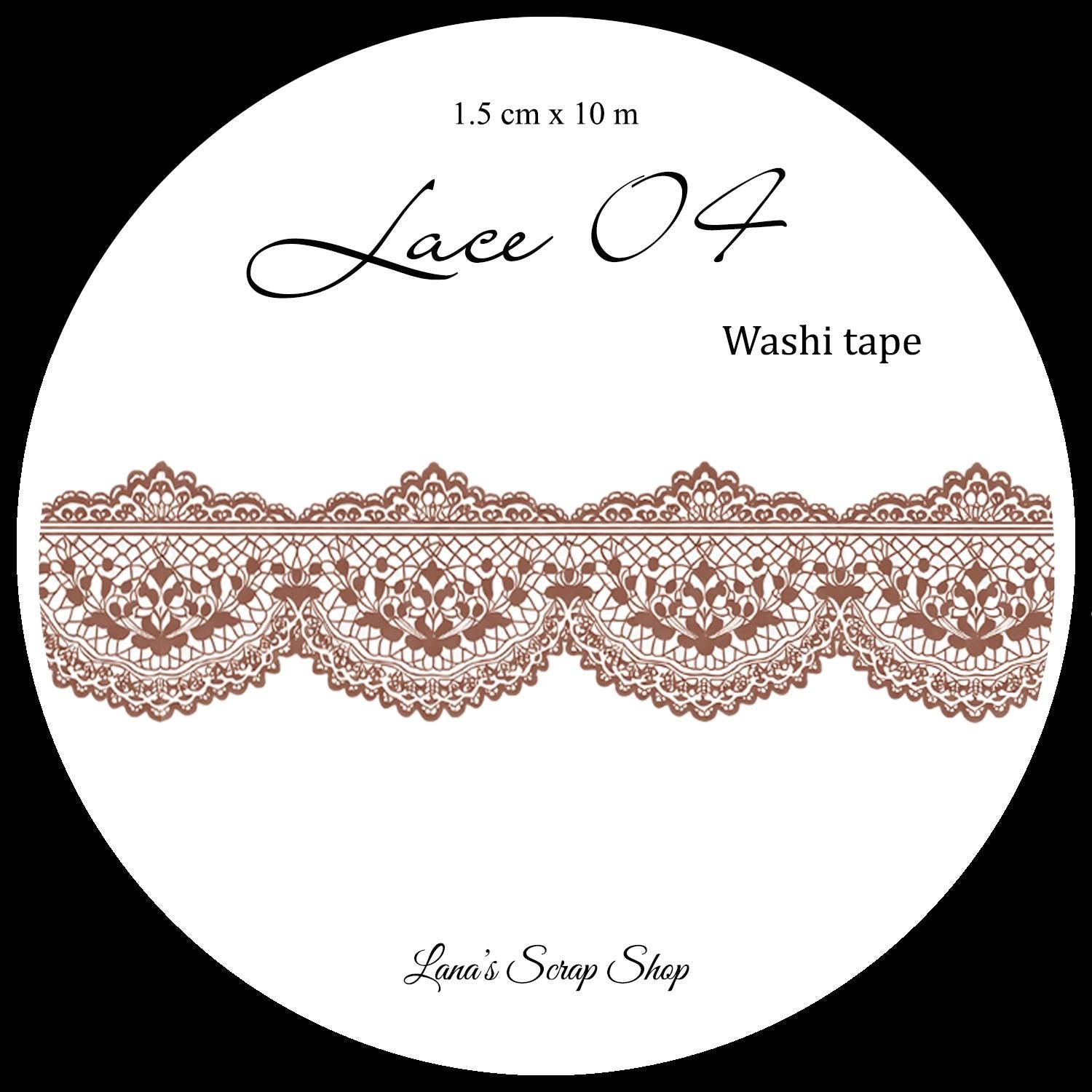 Lace 04, 1,5 cm wide - WASHI Tape | Scrapbooking & Journaling