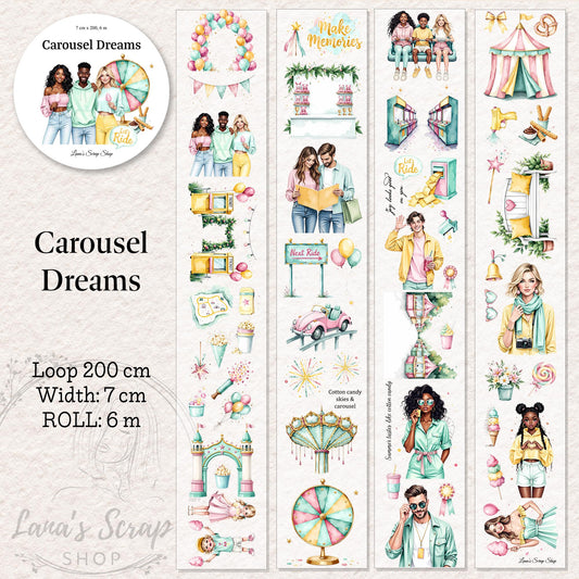 Carousel Dreams - PET Tape | Scrapbooking & Journaling