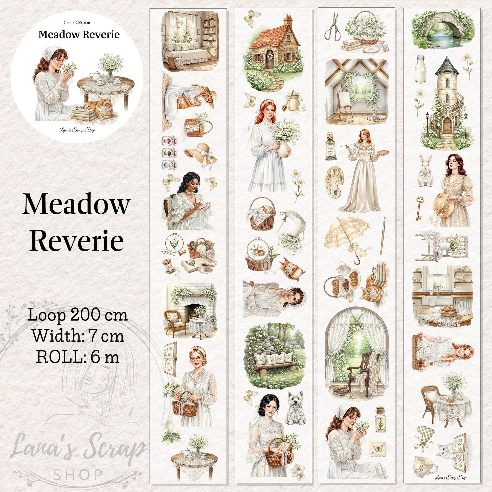 Meadow Reverie - PET Tape | Scrapbooking & Journaling