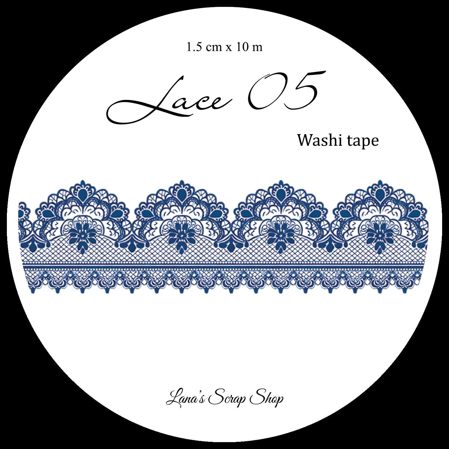Lace 05, 1,5 cm wide - WASHI Tape | Scrapbooking & Journaling