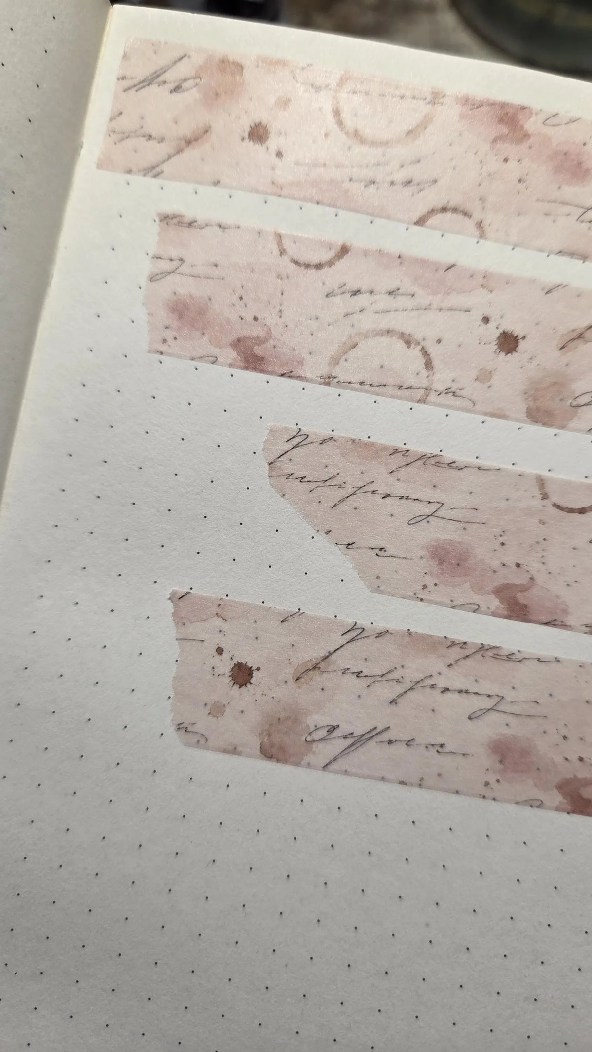 Coffee Notes, 2 cm wide - WASHI Tape