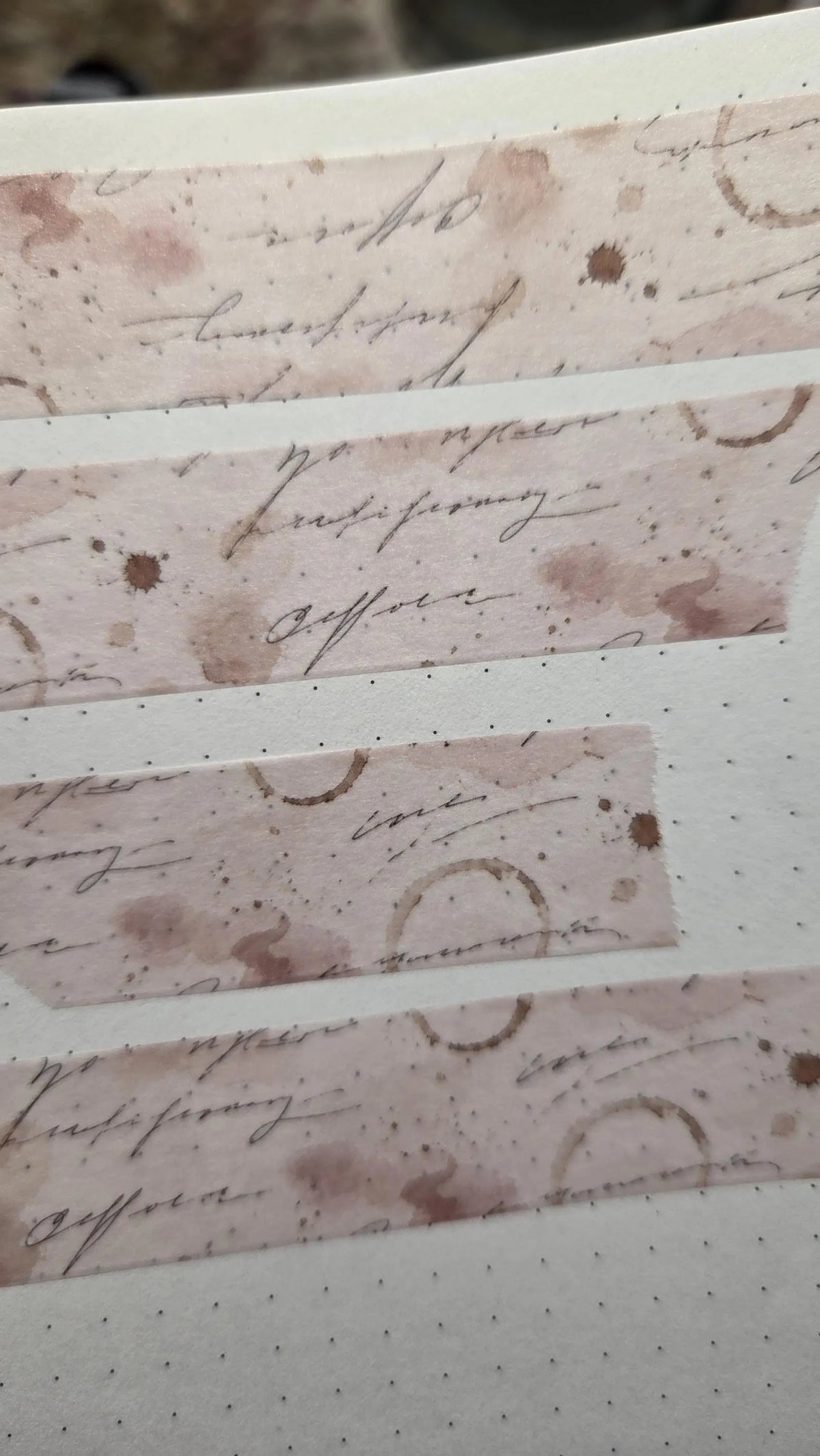 Coffee Notes, 2 cm wide - WASHI Tape