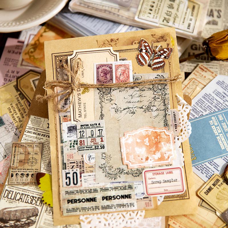 Chapters of Time Vintage Paper Bundle – 100 Sheets