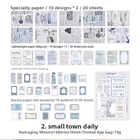 Chapters of Time Vintage Paper Bundle – 100 Sheets
