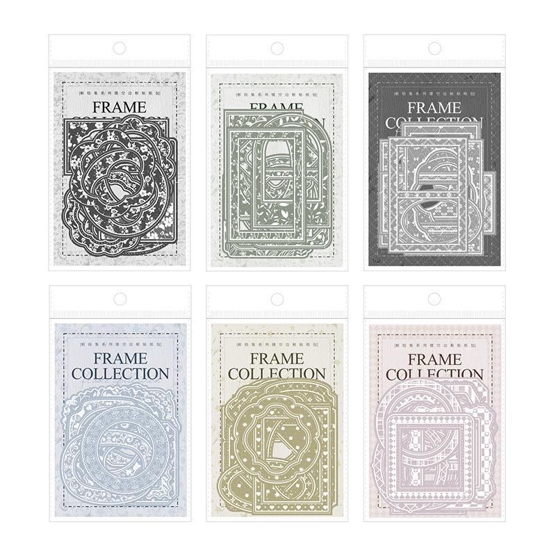 Box Art Vintage Border Stickers – 20 Pieces