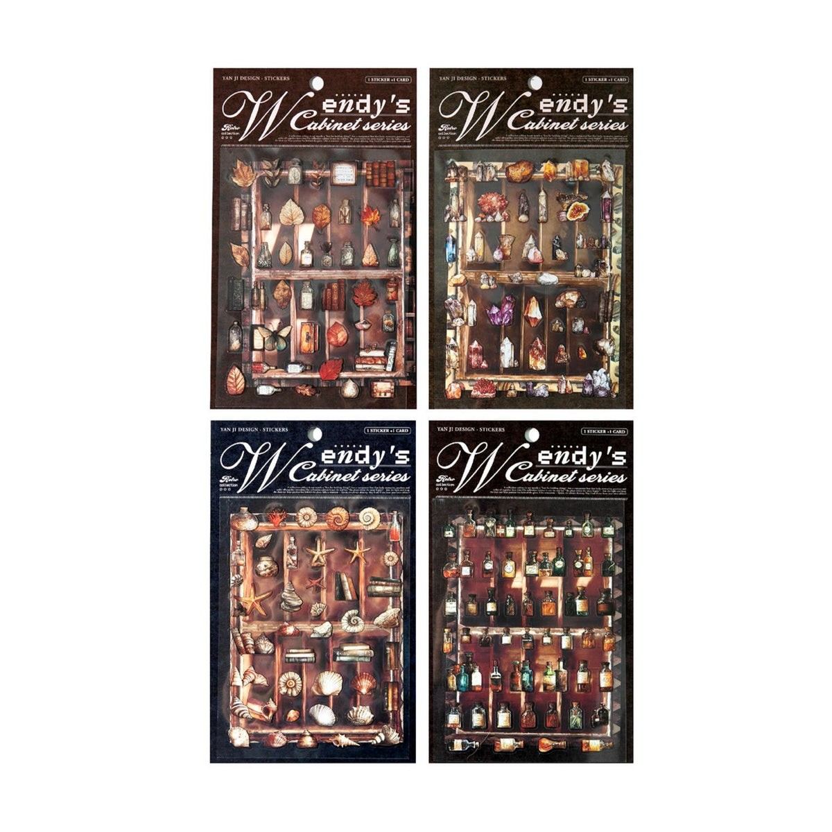 Wendy’s Cabinet Vintage Landscape Stickers – 2 Pieces