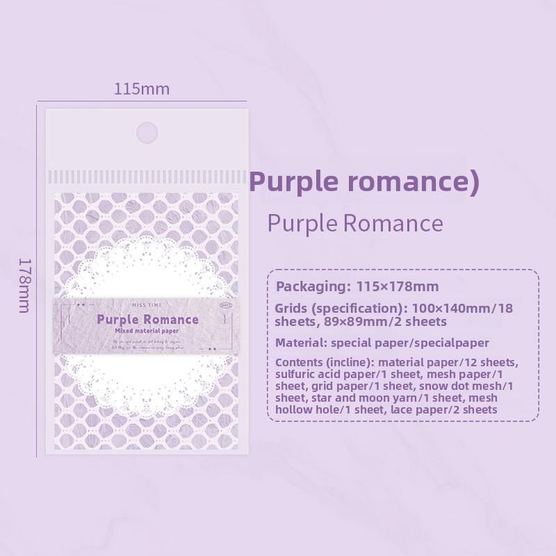 Romantic Pattern Decorative Paper – 20 Sheets
