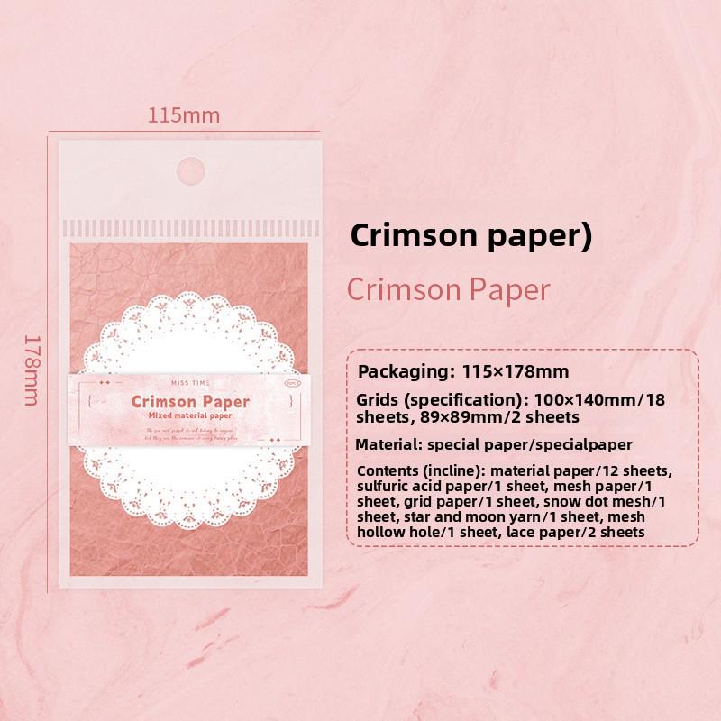 Romantic Pattern Decorative Paper – 20 Sheets