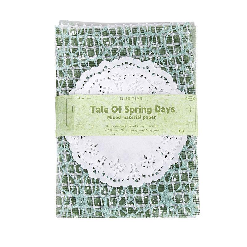 Romantic Pattern Decorative Paper – 20 Sheets