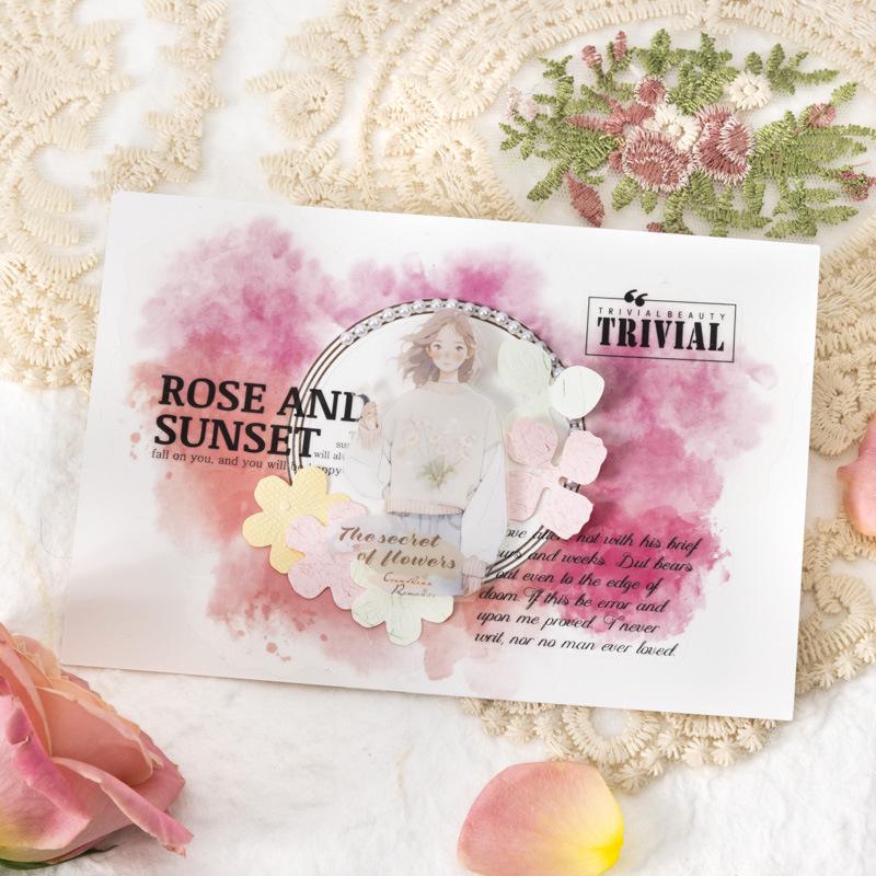 PRE Cut Romantic Letter English Text PET Tape – 2 m Roll