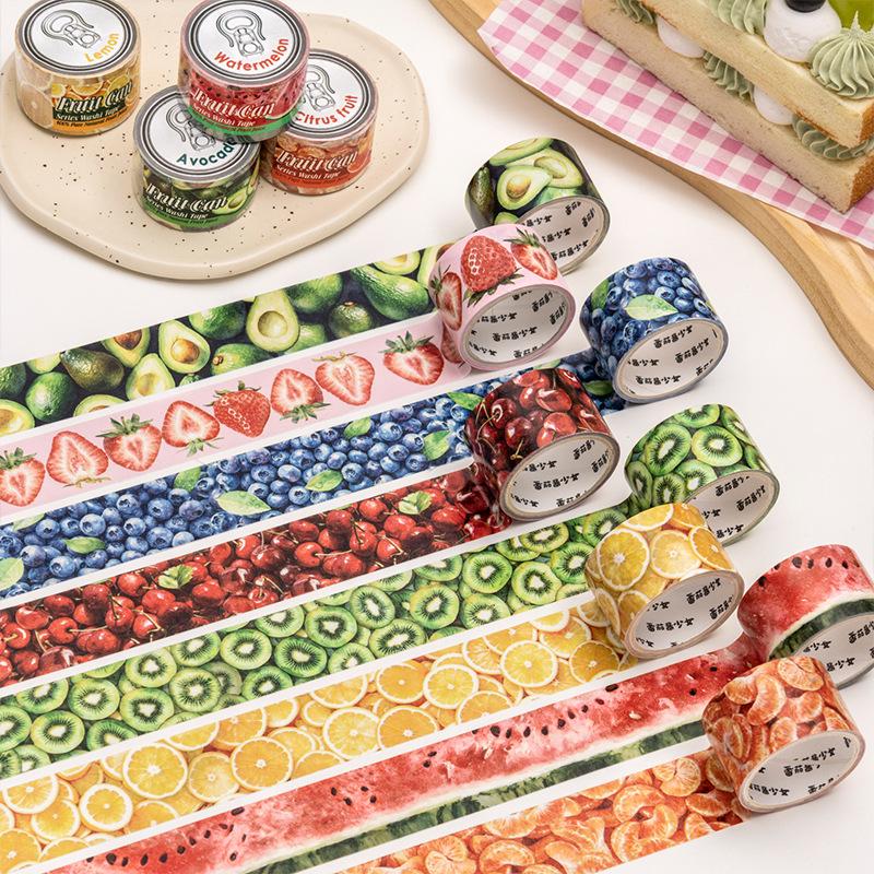 Canned Fruit Retro Washi Tape