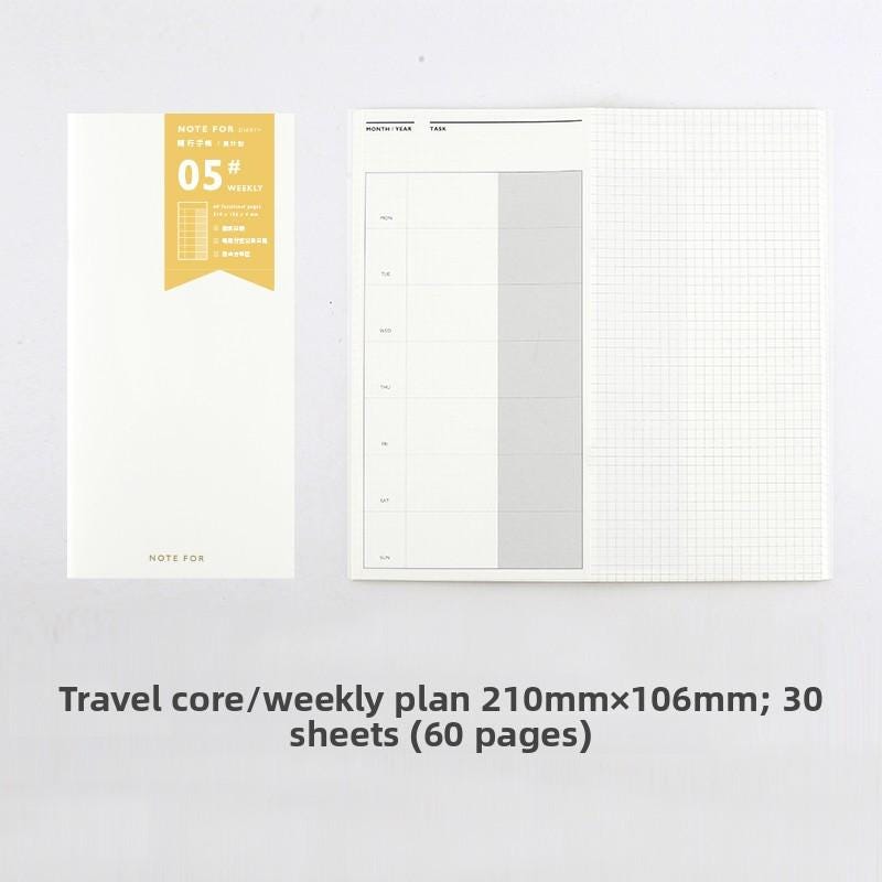 Travel Planner, Blank & Grid Pages