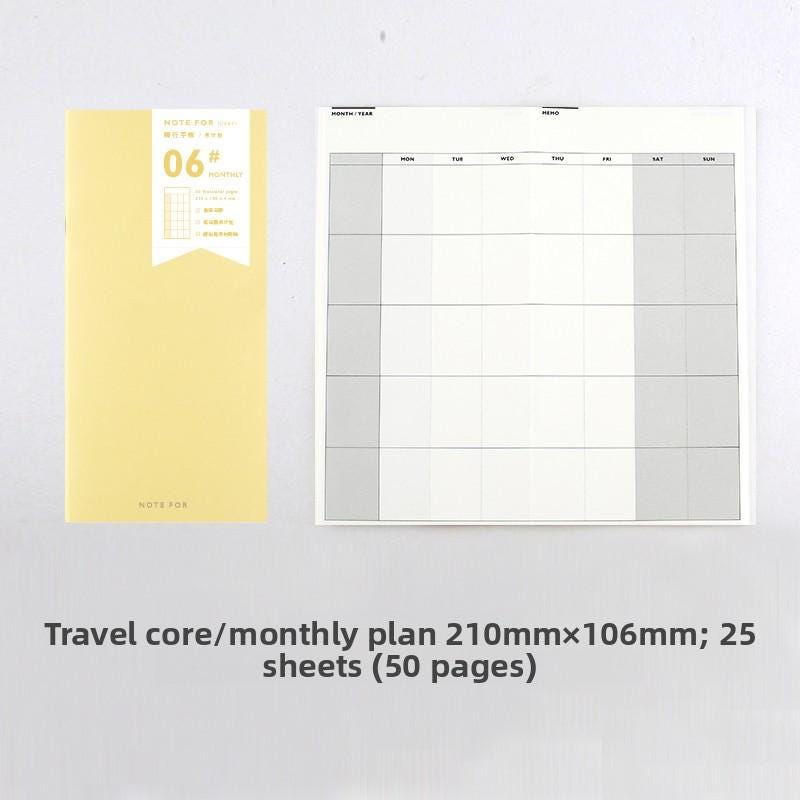 Travel Planner, Blank & Grid Pages