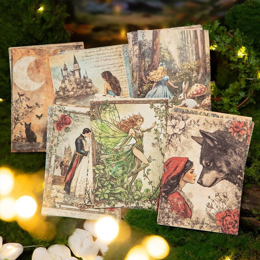 Vintage Fairy Tale Decorative Paper Pack – 30 Sheets
