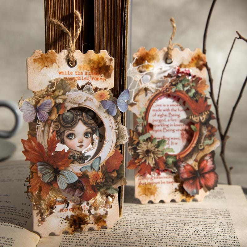 Collectible Specimen Vintage Paper Frames – 10 Pieces