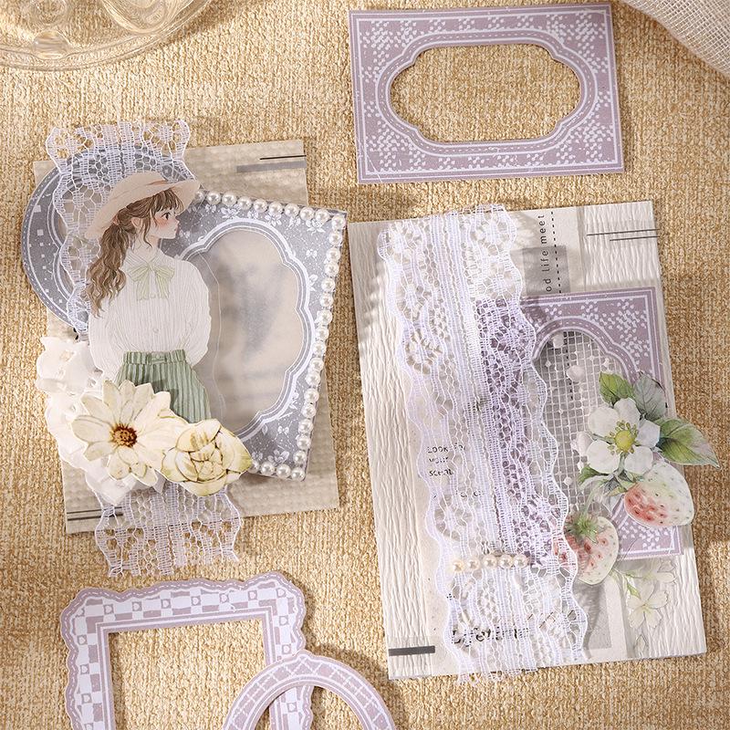 Box Art Vintage Border Stickers – 20 Pieces