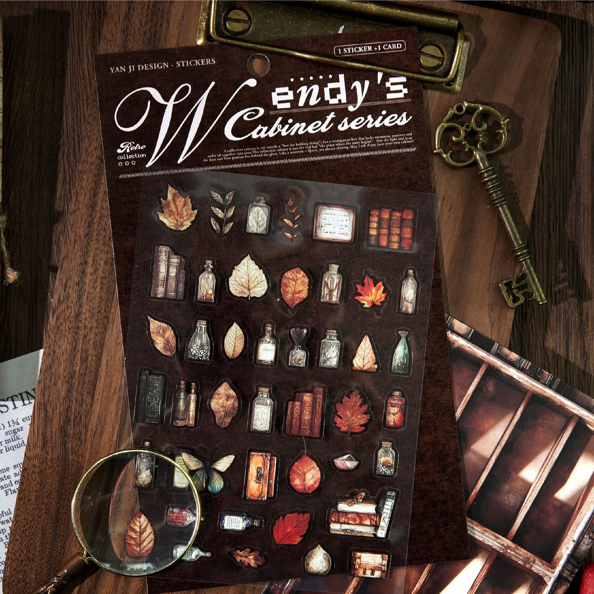 Wendy’s Cabinet Vintage Landscape Stickers – 2 Pieces