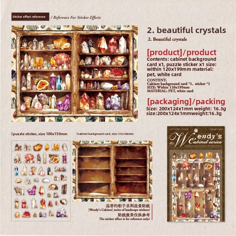 Wendy’s Cabinet Vintage Landscape Stickers – 2 Pieces