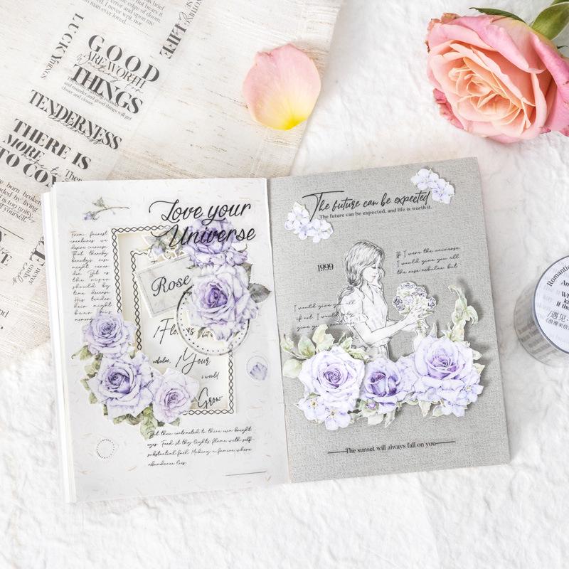 PRE Cut Romantic Letter English Text PET Tape – 2 m Roll