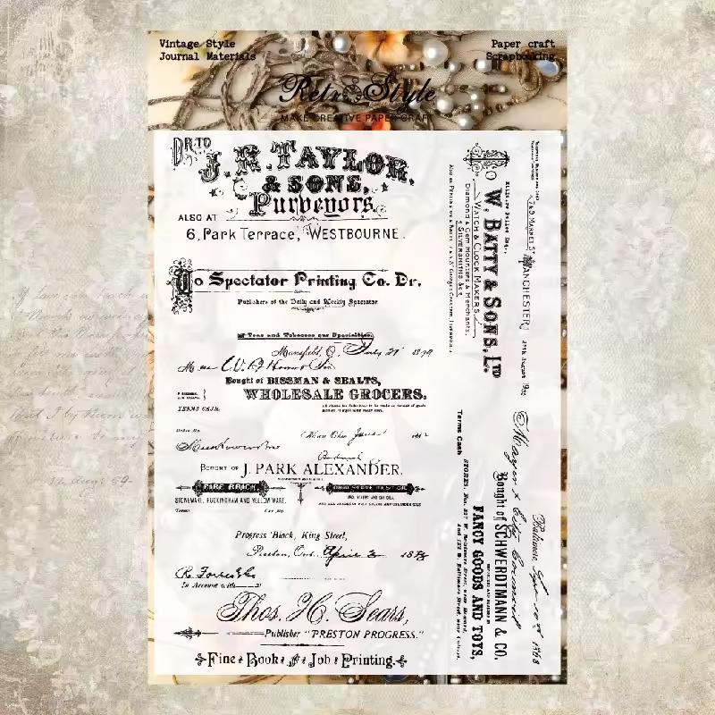 CLEAR STAMPS, Vintage Background