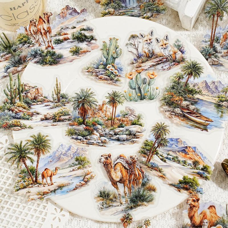 PET STICKERS: Landscape, 30 pcs/pack