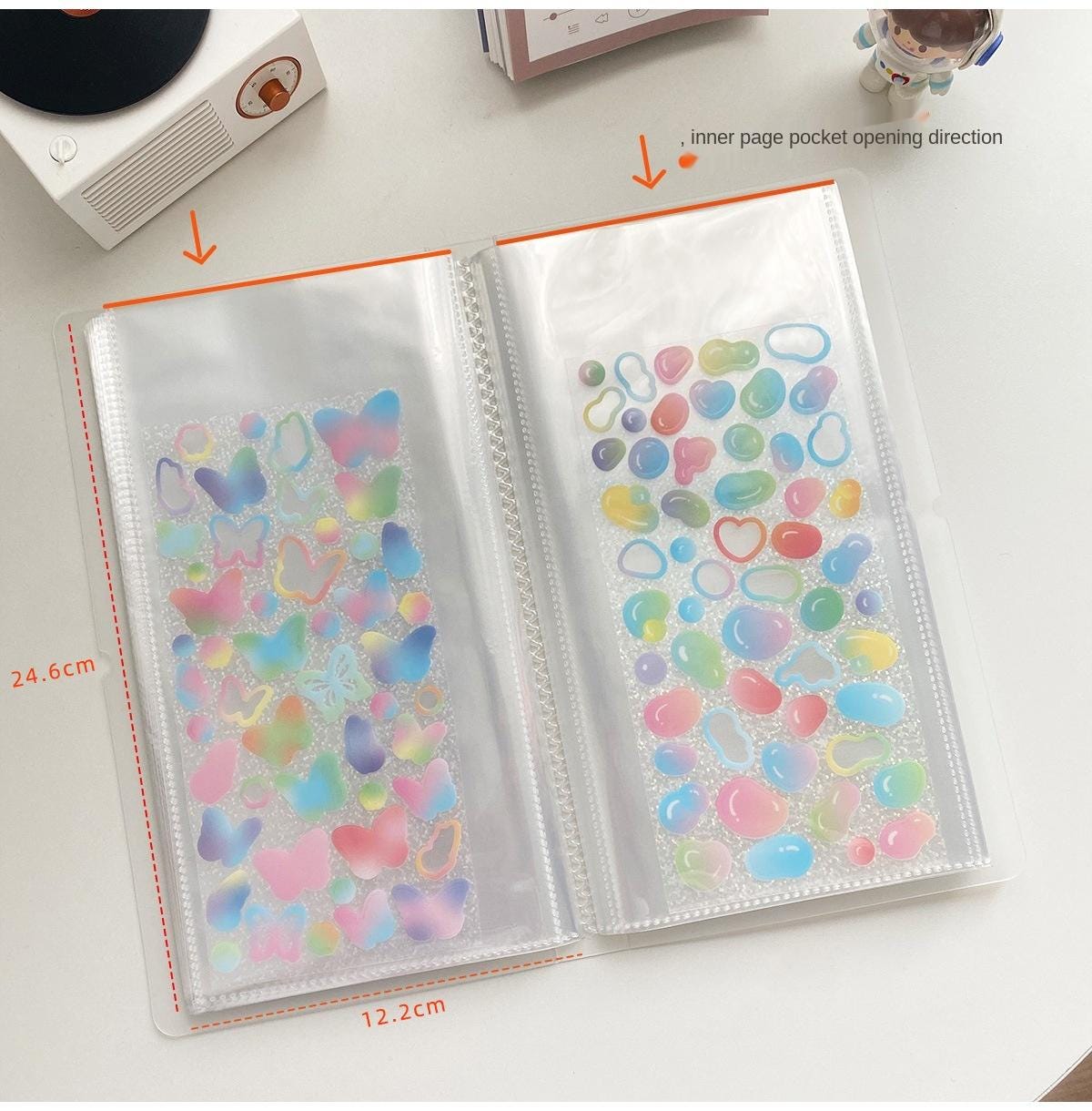 Transparent Sticker Organizer
