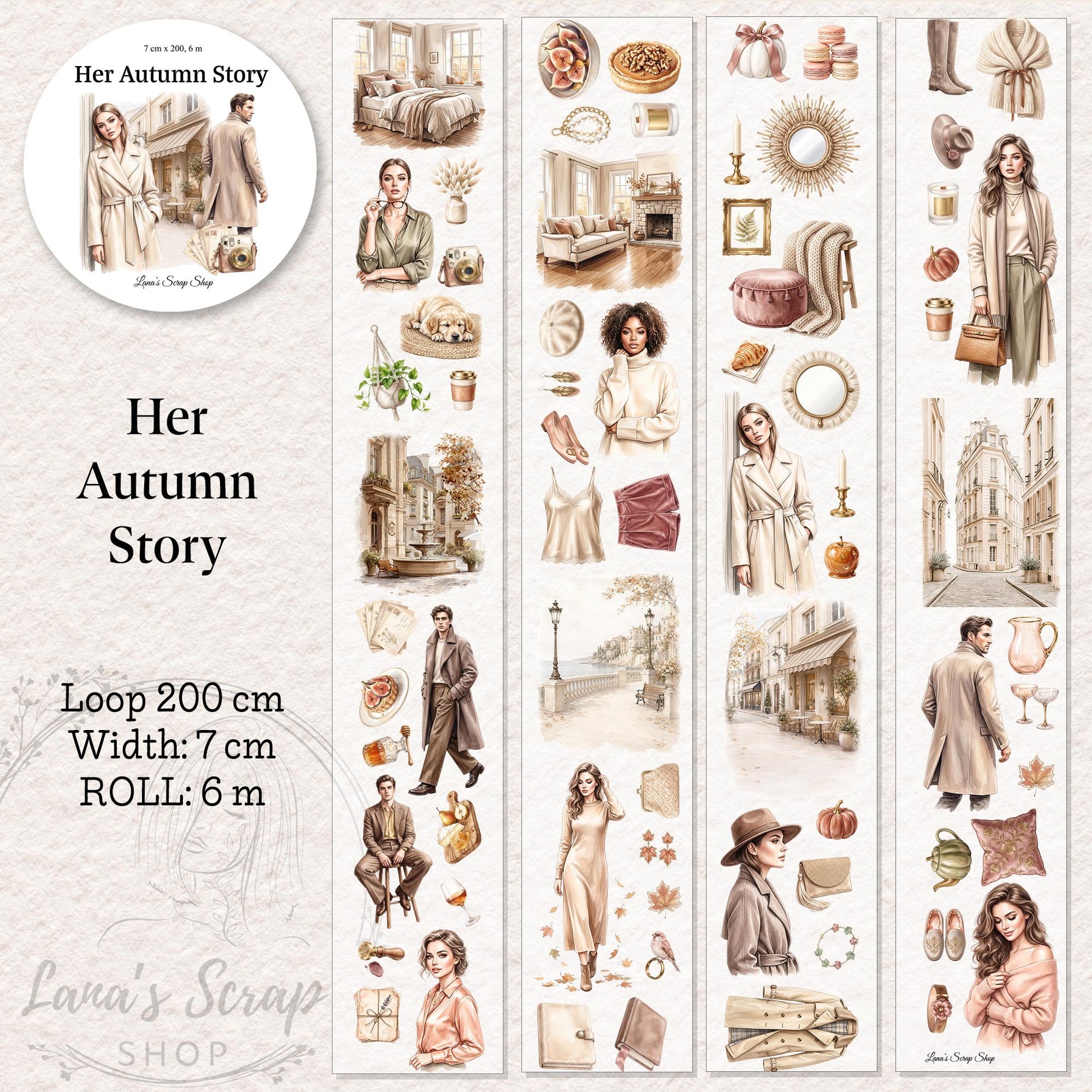 Her Autumn Story - PET Tape | Scrapbooking & Journaling Supplies