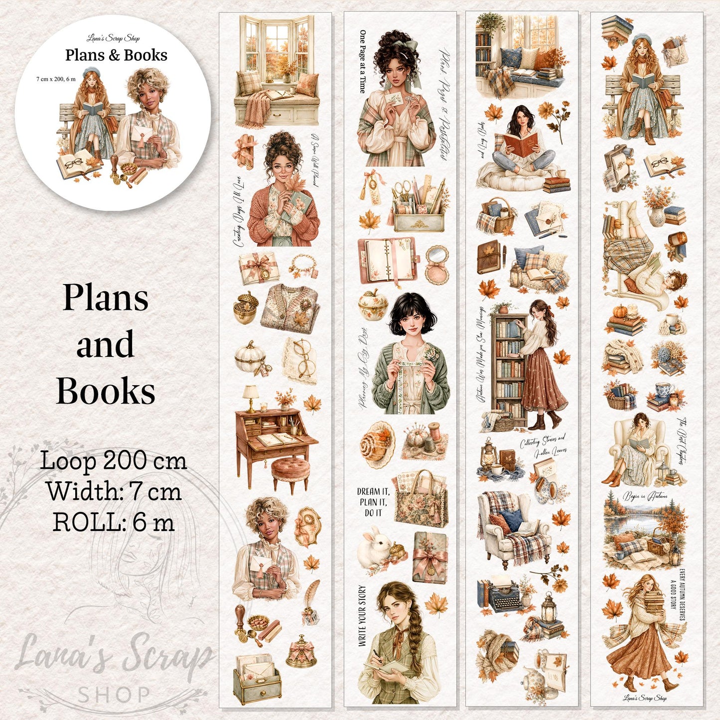 Plans and Books - PET Tape | Scrapbooking & Journaling Supplies