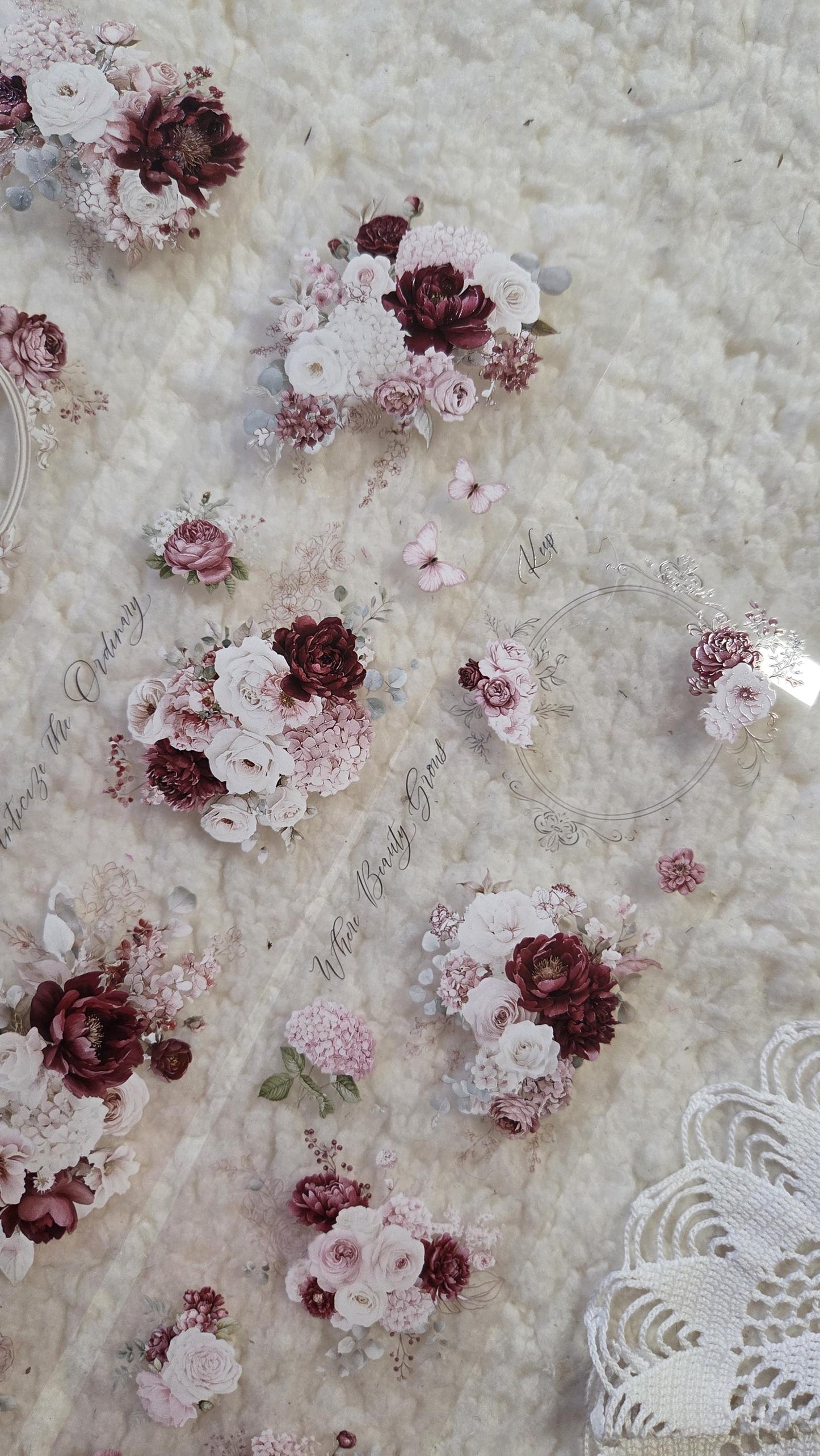 Petals of Merlot - PET Tape | Scrapbooking & Journaling Supplies