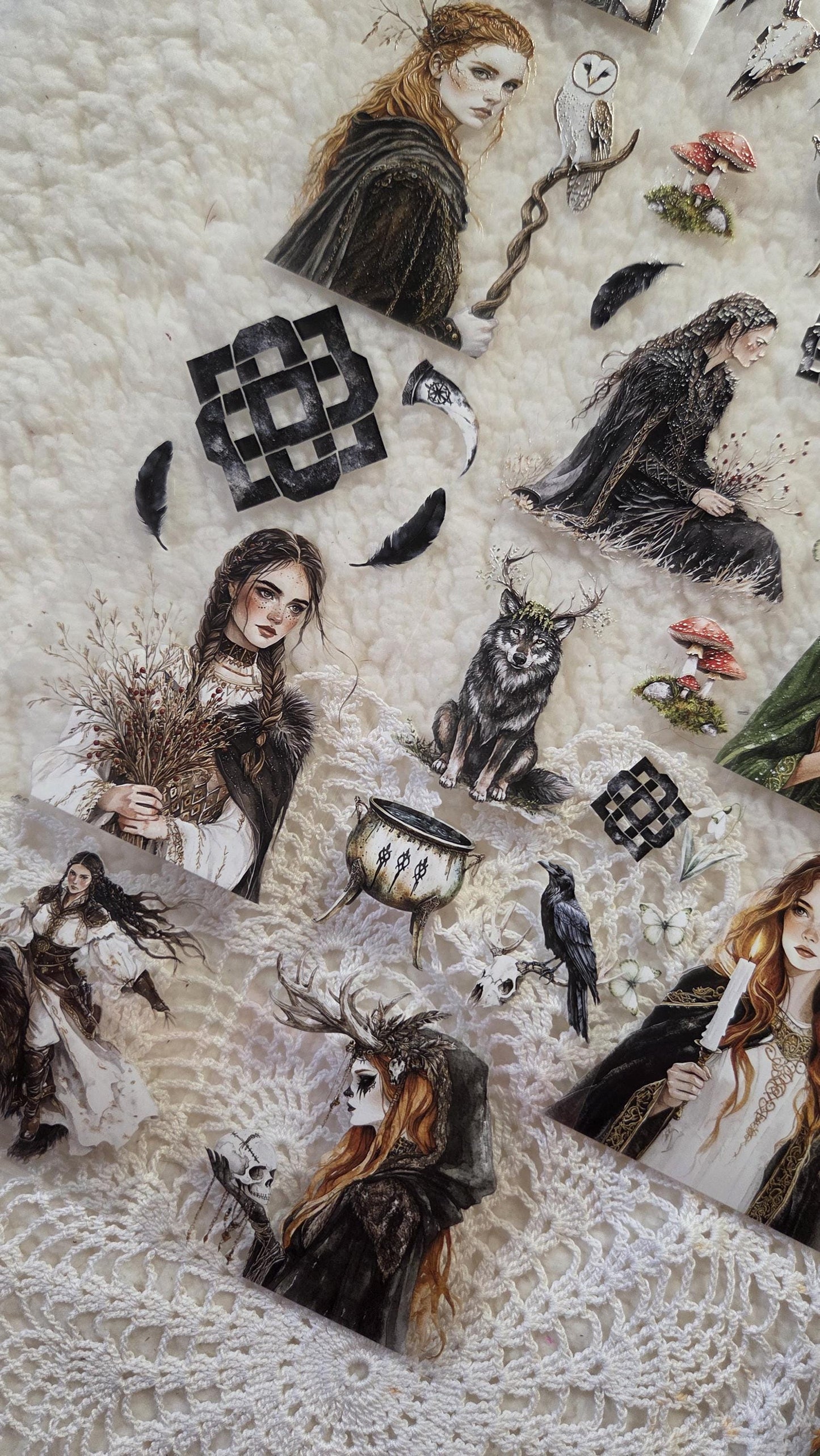 Norse Witch and Celtic Goddess - PET Tape | Scrapbooking & Journaling Supplies
