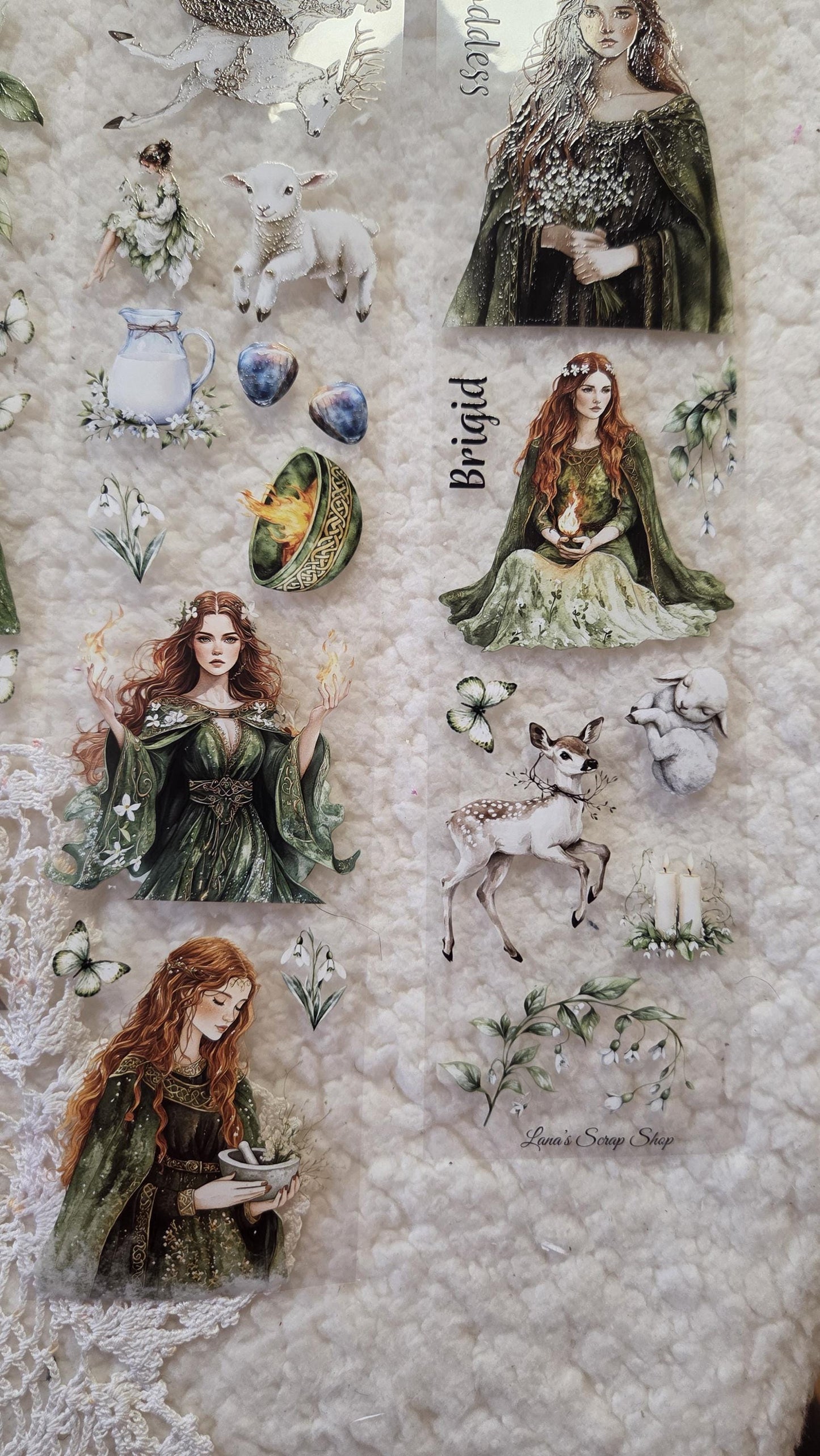 Norse Witch and Celtic Goddess - PET Tape | Scrapbooking & Journaling Supplies