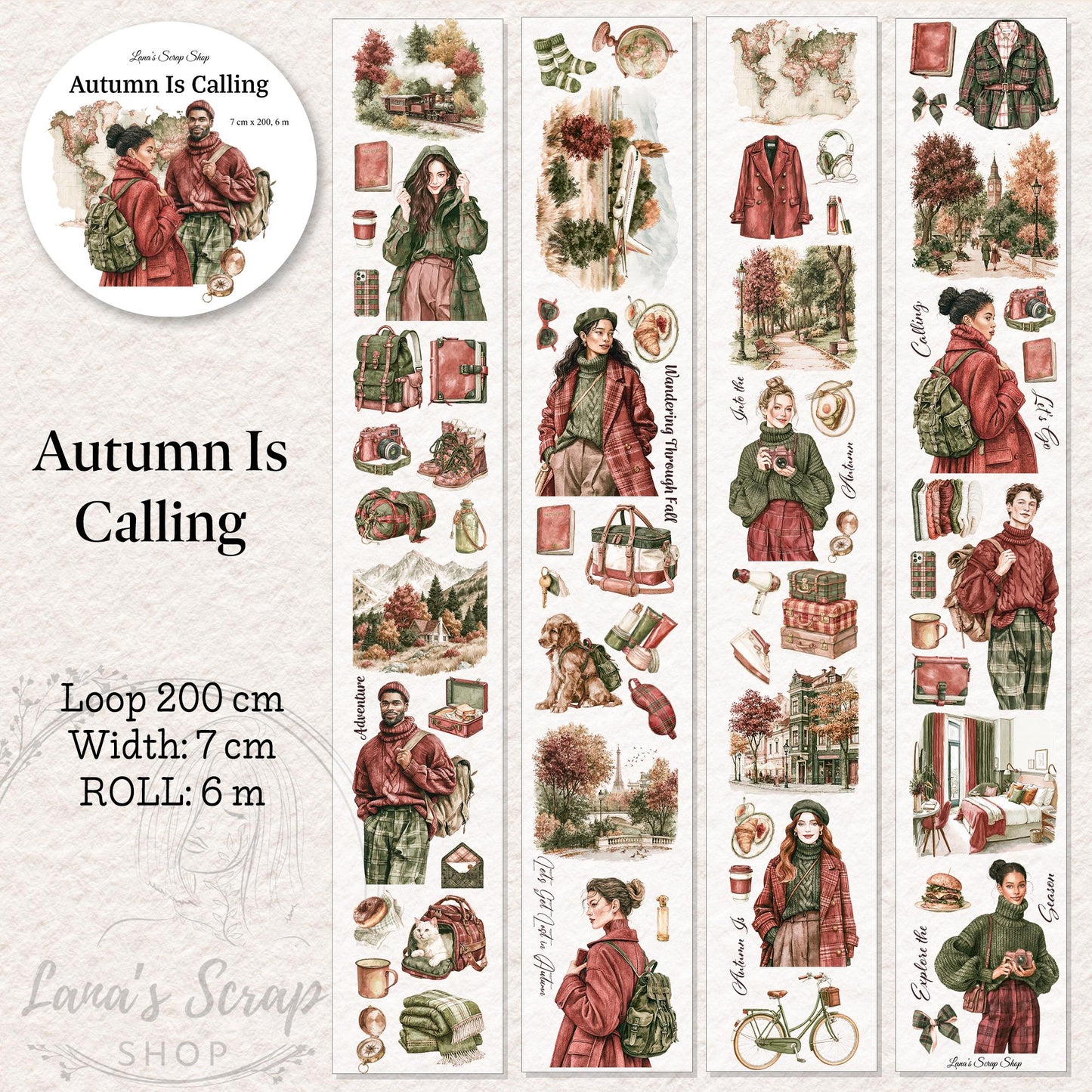 Autumn is Calling - PET Tape | Scrapbooking & Journaling Supplies
