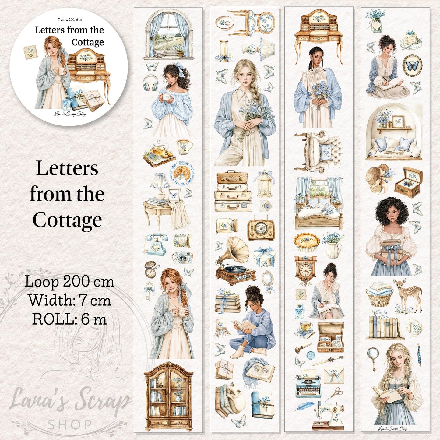 Letters from the Cottage - PET Tape | Scrapbooking & Journaling Supplies
