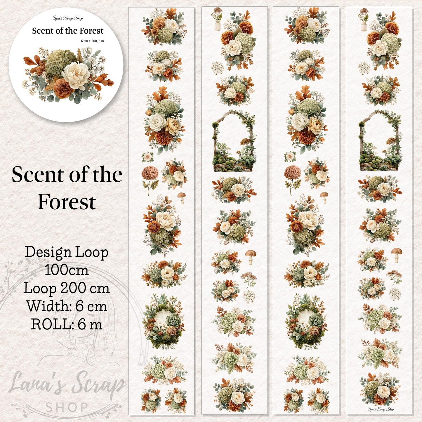 Scent of the Forest - PET Tape | Scrapbooking & Journaling Supplies
