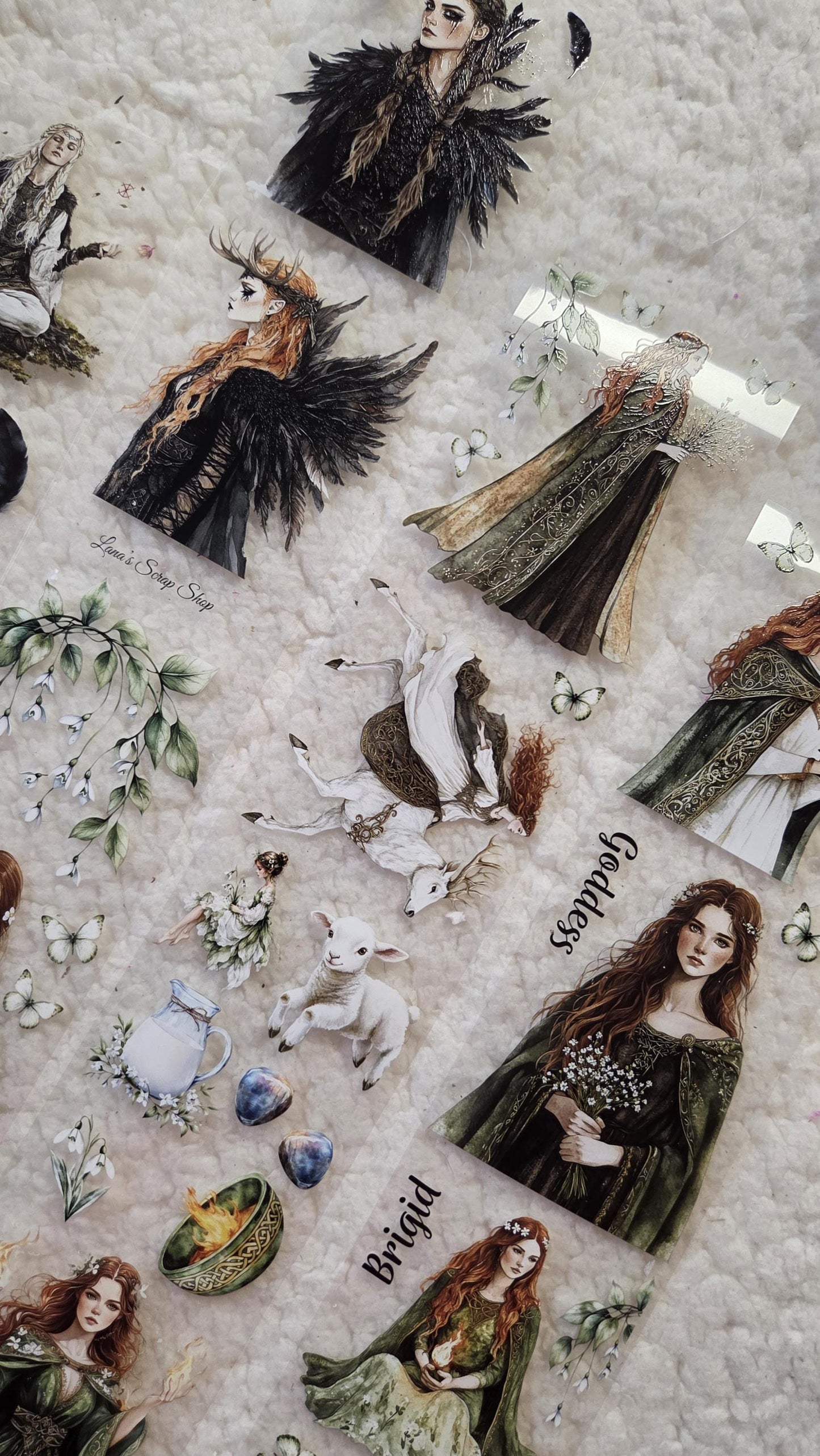Norse Witch and Celtic Goddess - PET Tape | Scrapbooking & Journaling Supplies