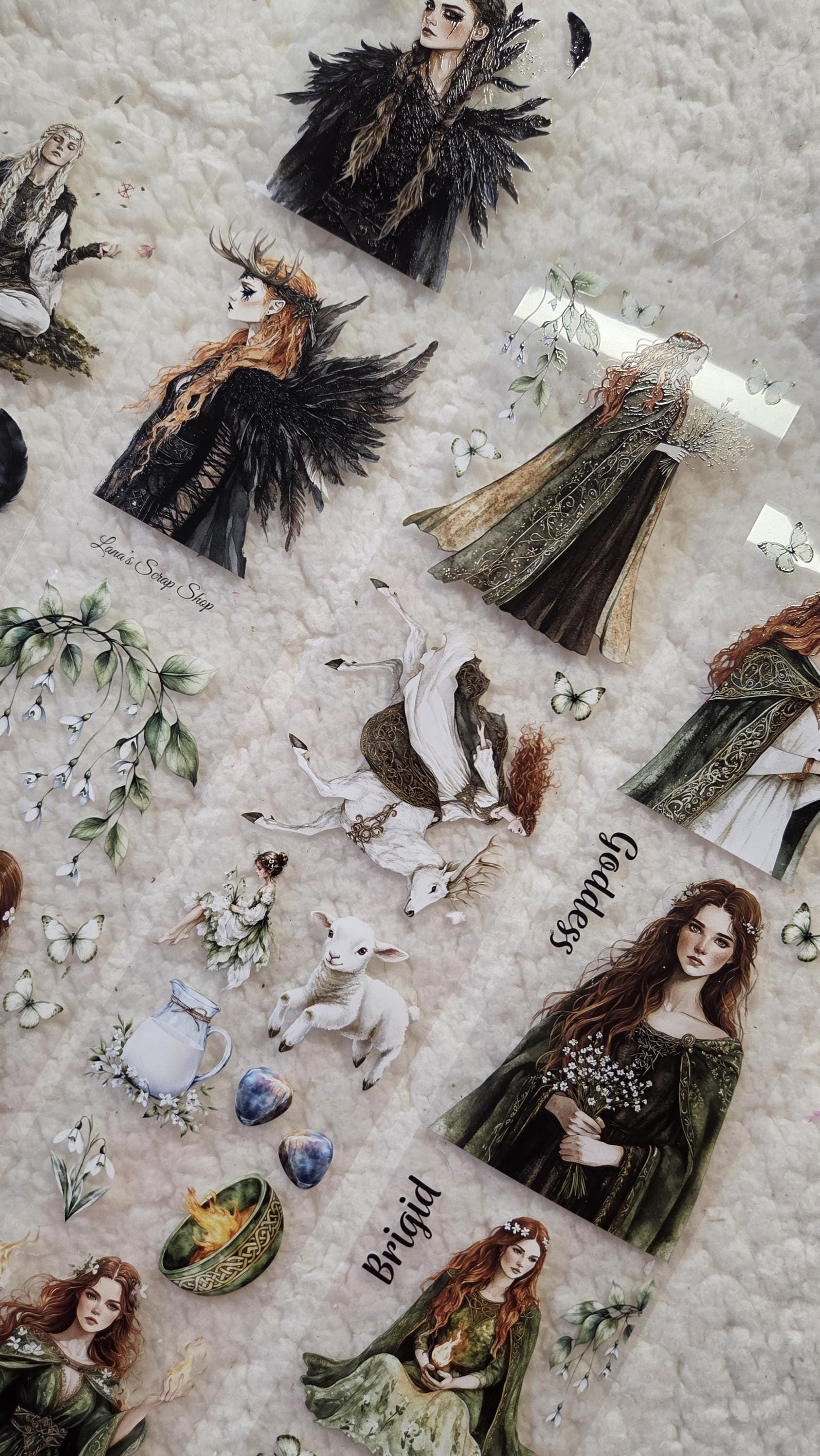 Norse Witch and Celtic Goddess - PET Tape | Scrapbooking & Journaling Supplies