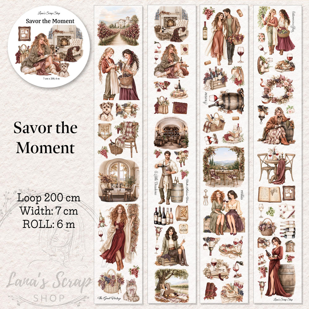 Savor the Moment - PET Tape | Scrapbooking & Journaling Supplies