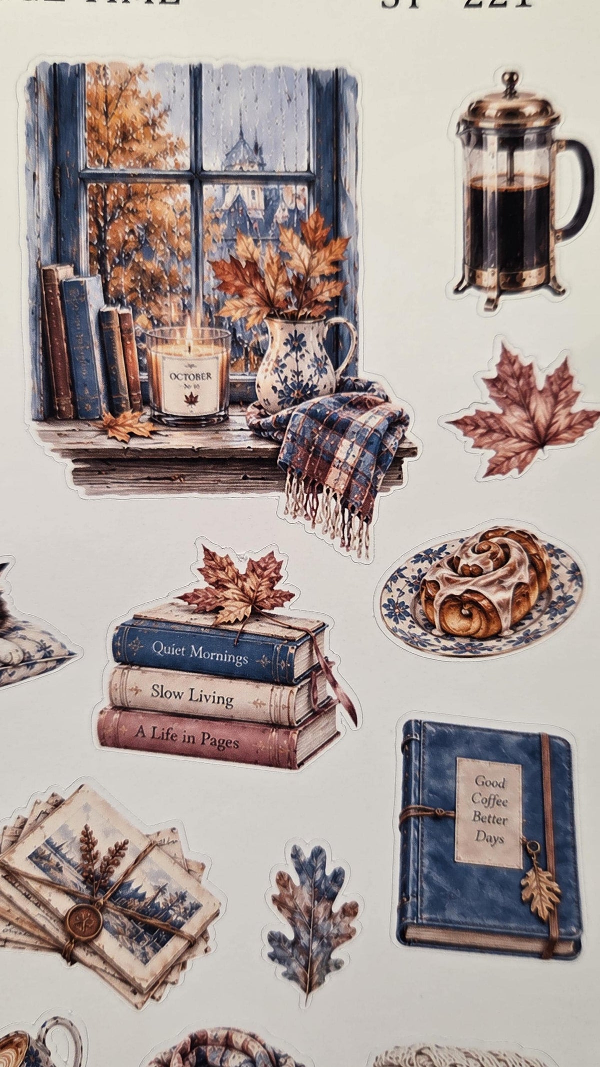 Hygge Time, Sticker Sheet, ~ A5 | Scrapbooking & Journaling