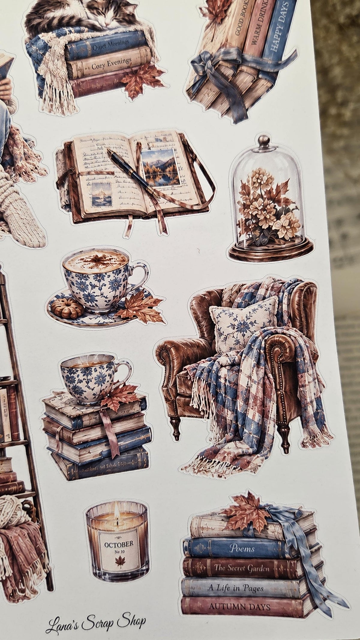 Hygge Time, Sticker Sheet, ~ A5 | Scrapbooking & Journaling