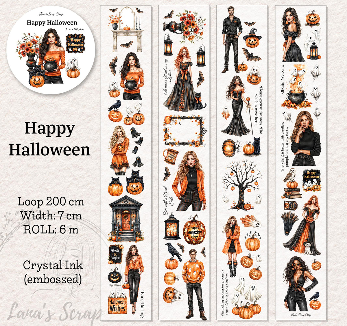 Happy Halloween - PET Tape | Scrapbooking & Journaling
