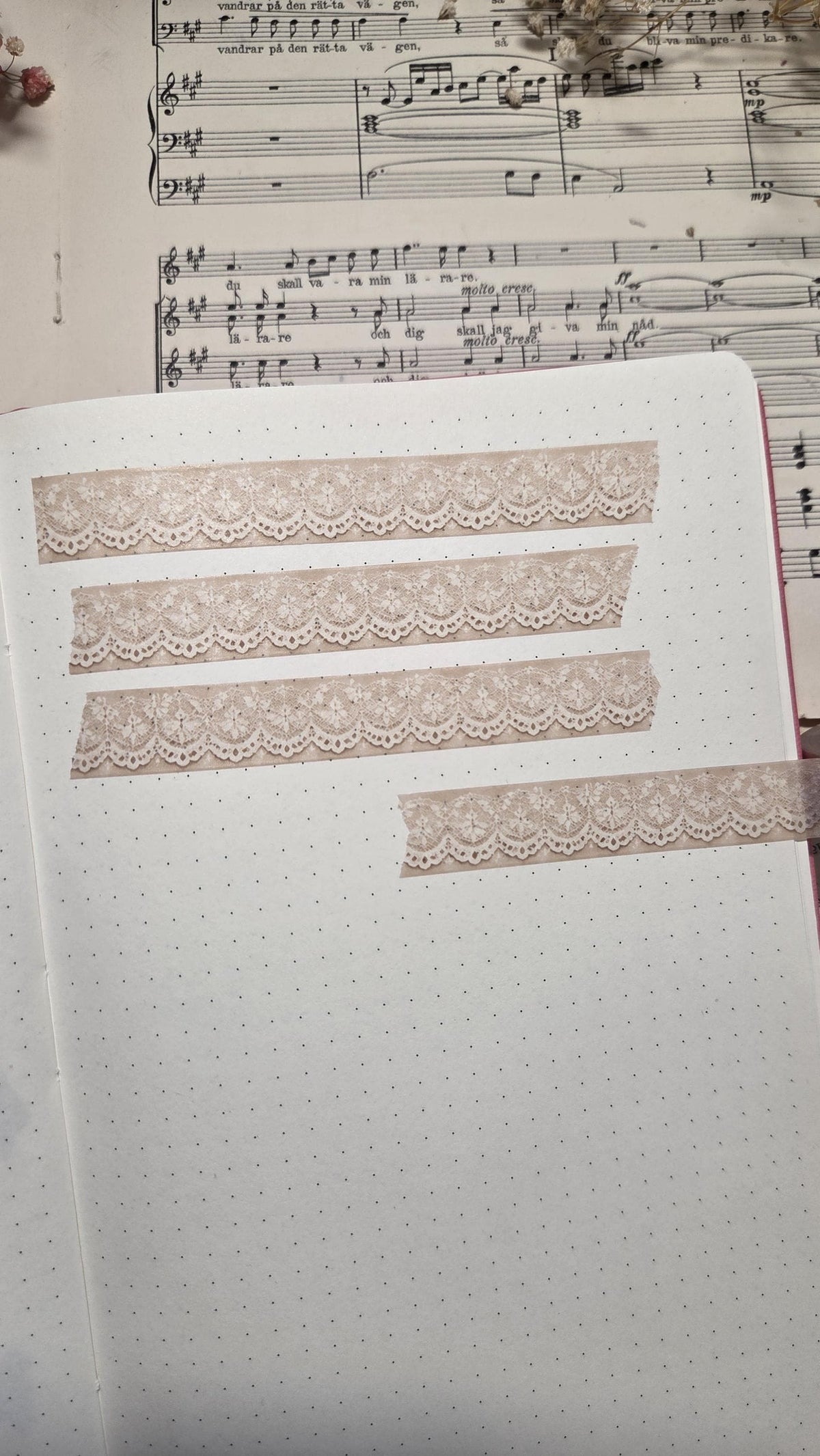 Gentle Lace 1,5 cm - WASHI Tape | Scrapbooking & Journaling