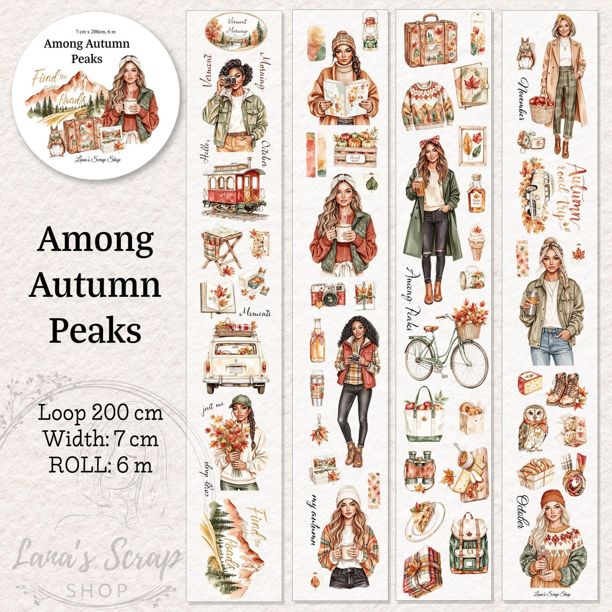 Among Autumn Peaks - PET Tape | Scrapbooking & Journaling